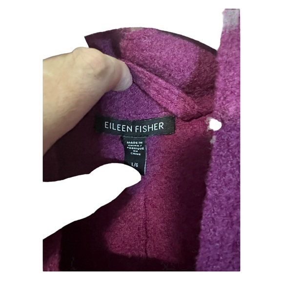 An Eileen Fisher open sweater in size large - Picture 3 of 7